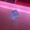 Detailed view of the "crushed ice" texture and internal crystal filling of a Lemon Ice Keycap.