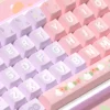 Full layout view of the 158-key Lily of the Valley set on a keyboard, displaying comprehensive compatibility