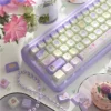 Side view of MDA profile keycaps demonstrating ergonomic sculpt