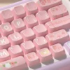 Ergonomic MDA profile keycaps on a mechanical keyboard