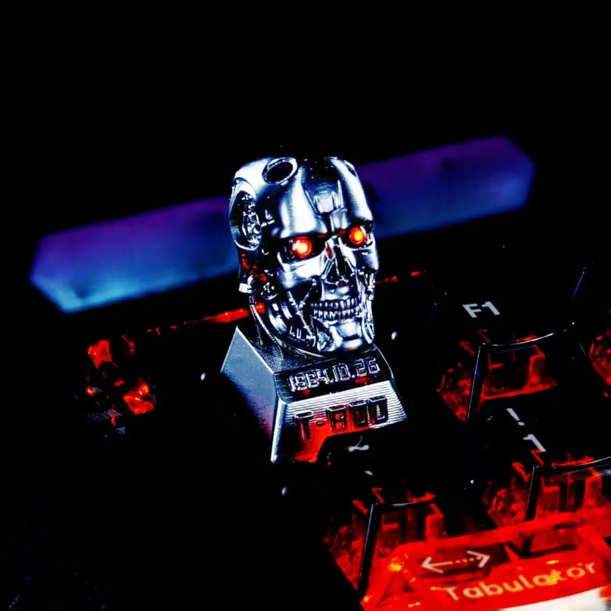 Detailed view of the MX stem compatibility on T-800 keycap