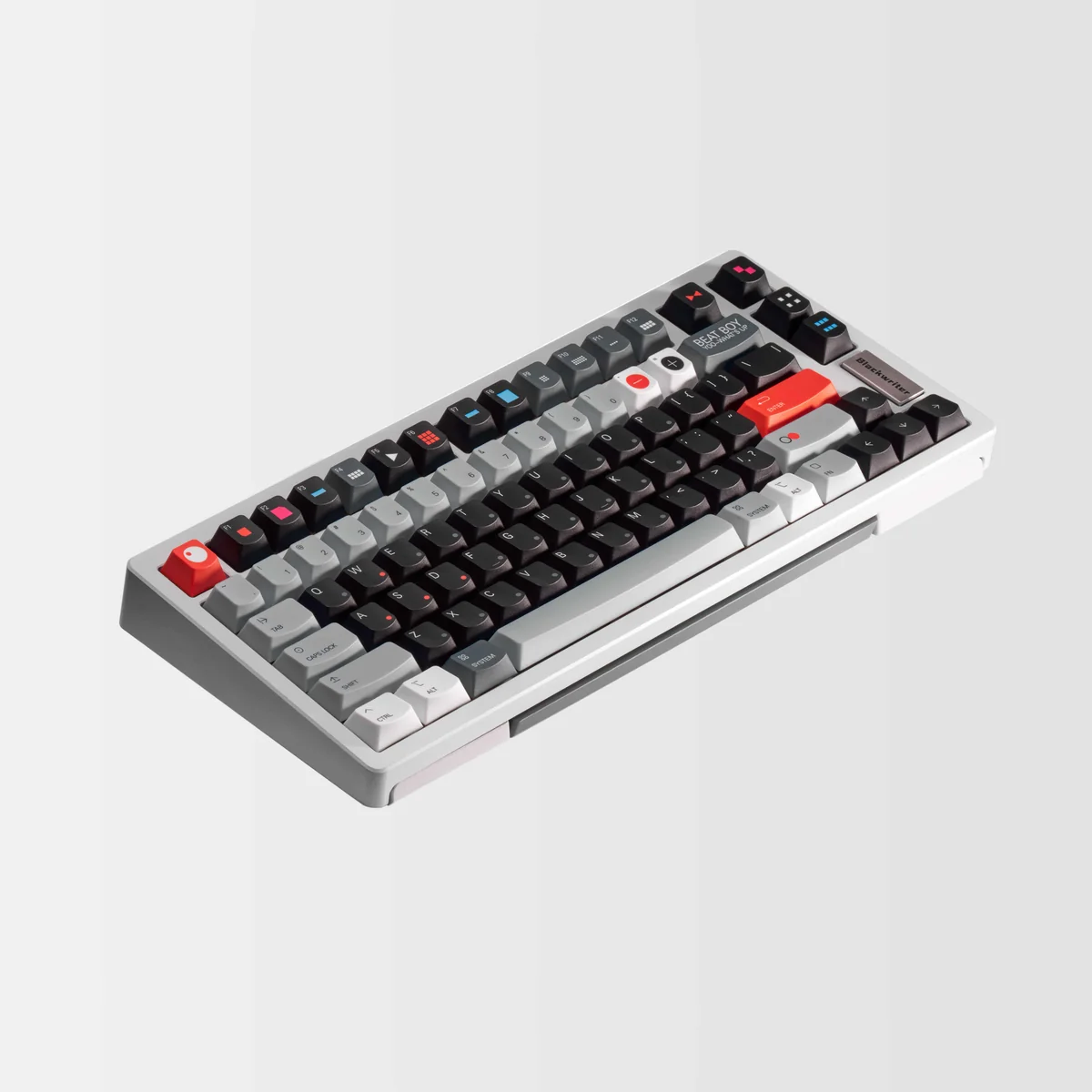 Side profile of Premium Smiling Rhythm Keycap Durable PBT crisp showing keycap shape and fit