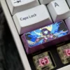 Raiden Shogun keycap installed on a keyboard, demonstrating its premium look and fit