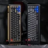 Retro Samurai PBT Keycap Set on mechanical keyboard