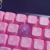 Valorant Reyna keycap showing intricate backlit details and fierce character art