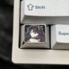 Rin Tohsaka Titanium Keycap on a mechanical keyboard