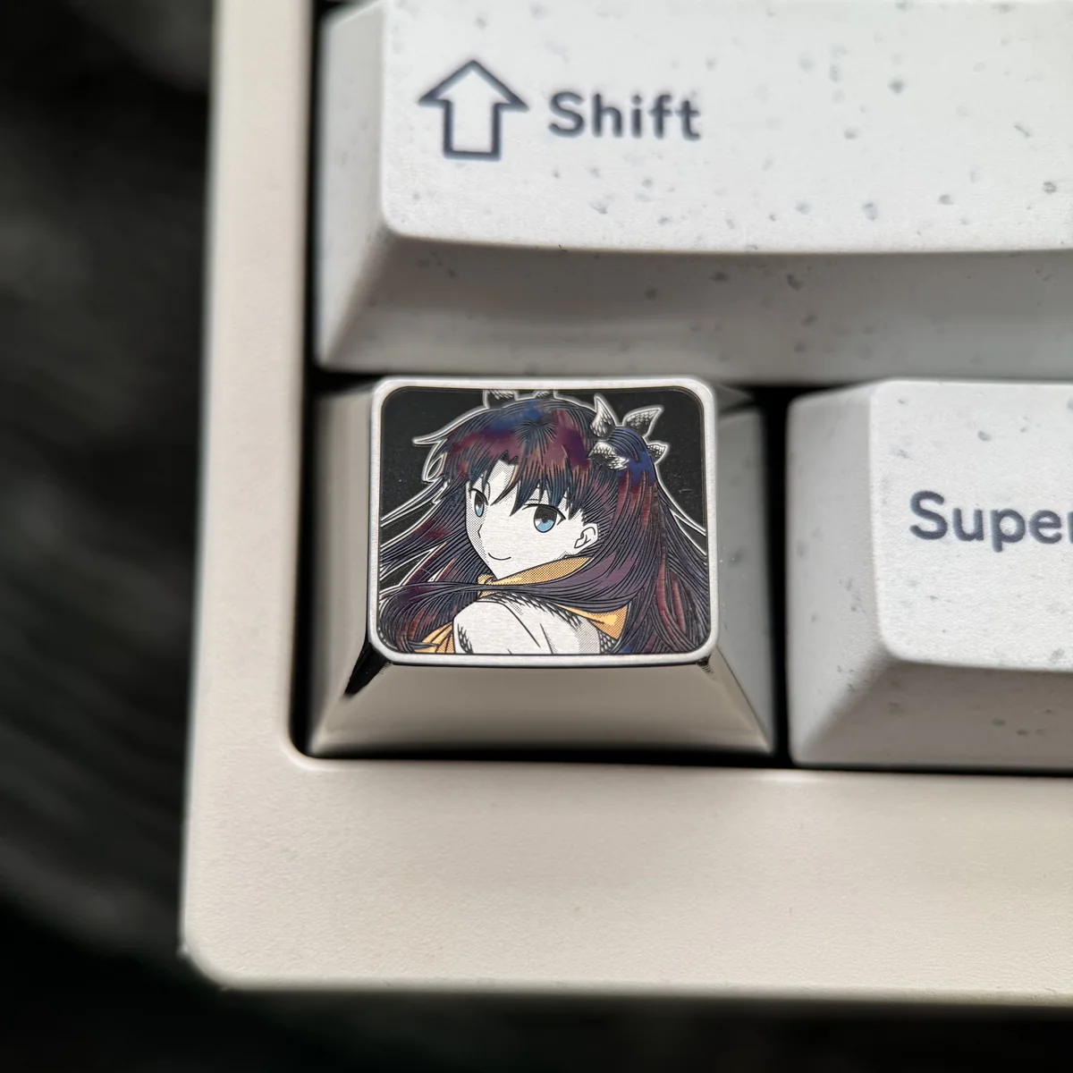 Rin Tohsaka Titanium Keycap Keyboard product image