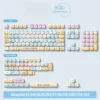 Angle view of Seaside MCA Keycap Set Immersive Seaside Theme showing color layering and layout presence