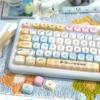 Seaside MCA Keycap Set Immersive Seaside Theme installed on a mechanical keyboard setup