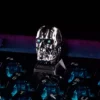 Close-up of T-800 skull detail on resin keycap
