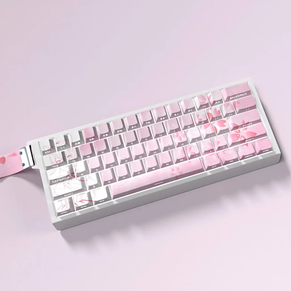 Side profile of The Quintessential Quintuplets Ichika Ichika showing keycap shape and fit