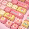 Overview of the full 158-key Tulip Bear Keycap Set layout on a keyboard.