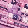 Handcrafted resin Omen ultimate ability keycap detail