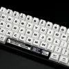 Full layout view of the Warframe keycap set installed on a gaming keyboard