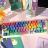 Whimsical fantasy PBT keycap set for mechanical keyboards