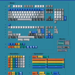 Full layout of the 177-key Win 1998 keycap set with various modifier keys