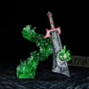 Detailed view of the Corrupted Ashbringer keycap's hilt and blade, emphasizing the craftsmanship and texture.