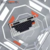 Close-up of Zero Division OEM Keycap Unique abstract design highlighting handcrafted details and finish