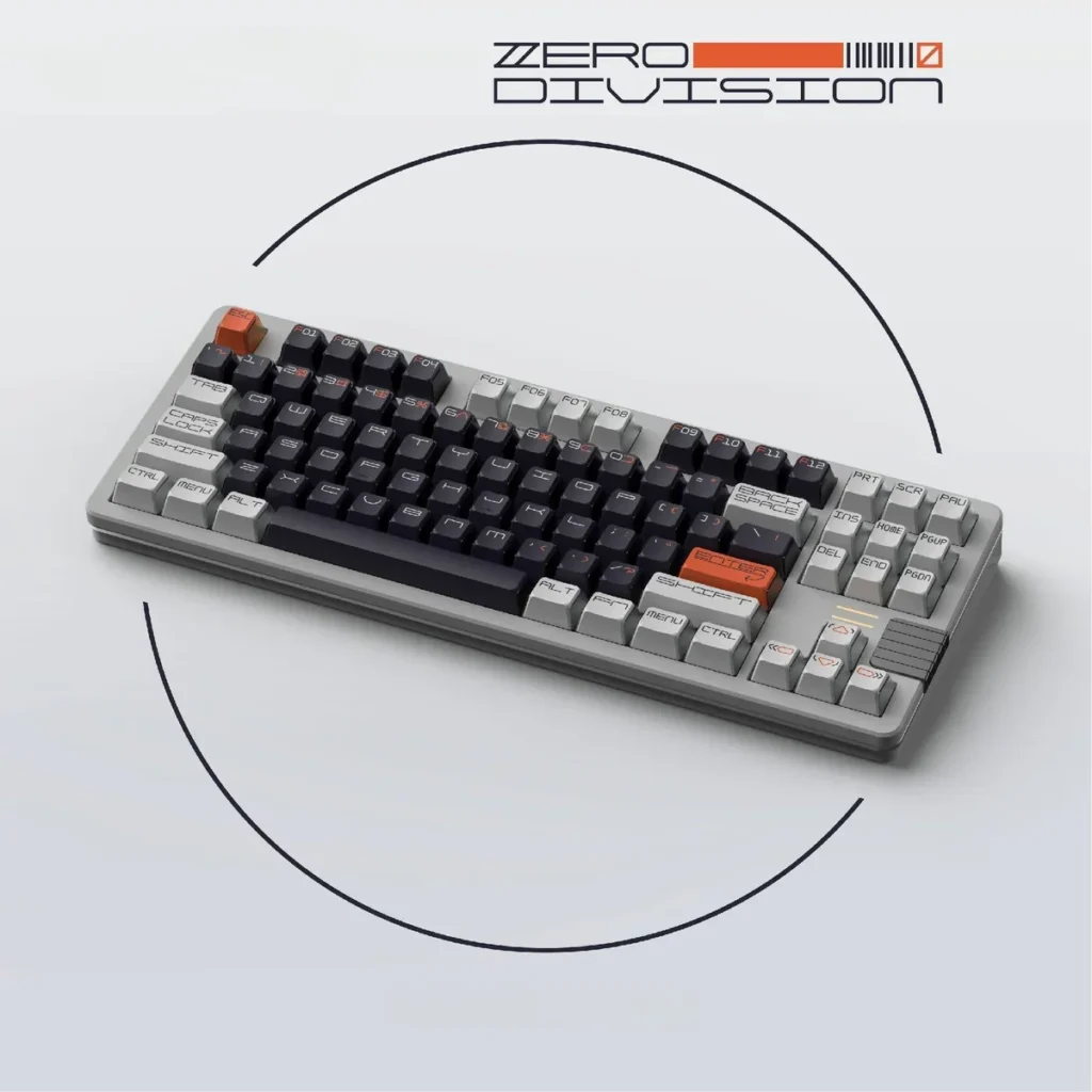 Zero Division OEM Keycap Unique abstract design hero image featuring Zero Division Keycap Set