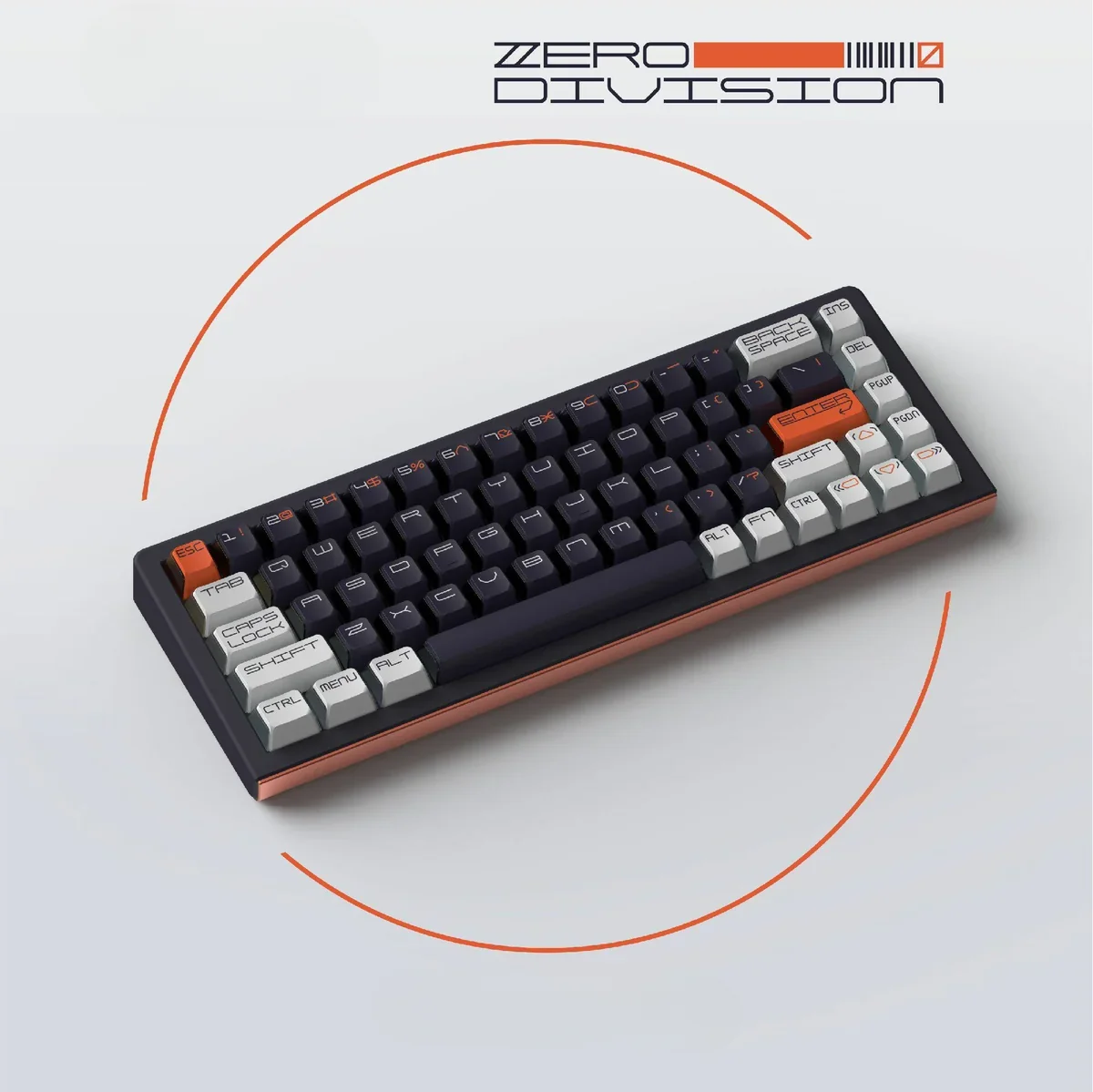 Side profile of Zero Division OEM Keycap Unique abstract design showing keycap shape and fit