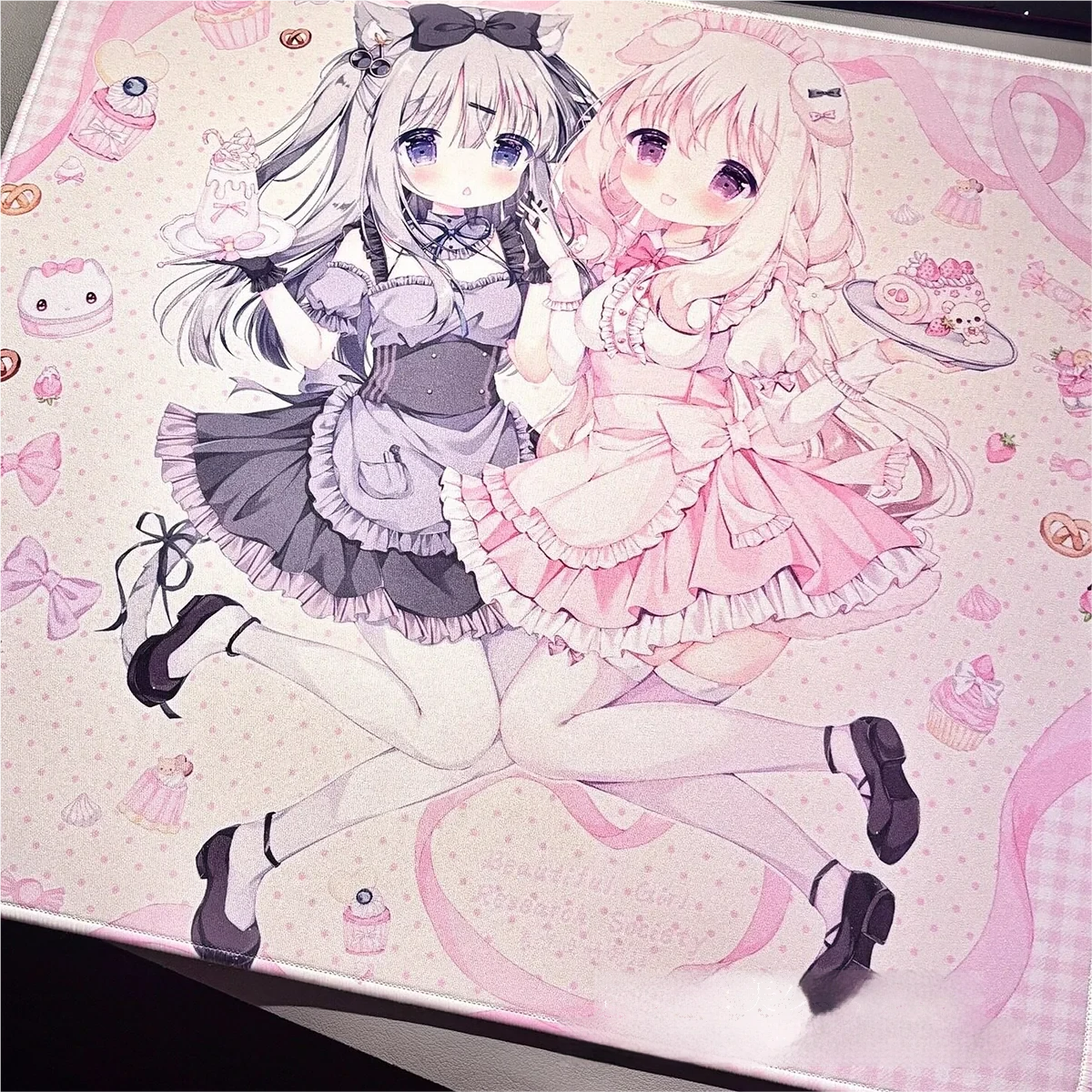 Full layout of the Amairo Chocolate Sweet Love Mouse Pad, displaying full view.