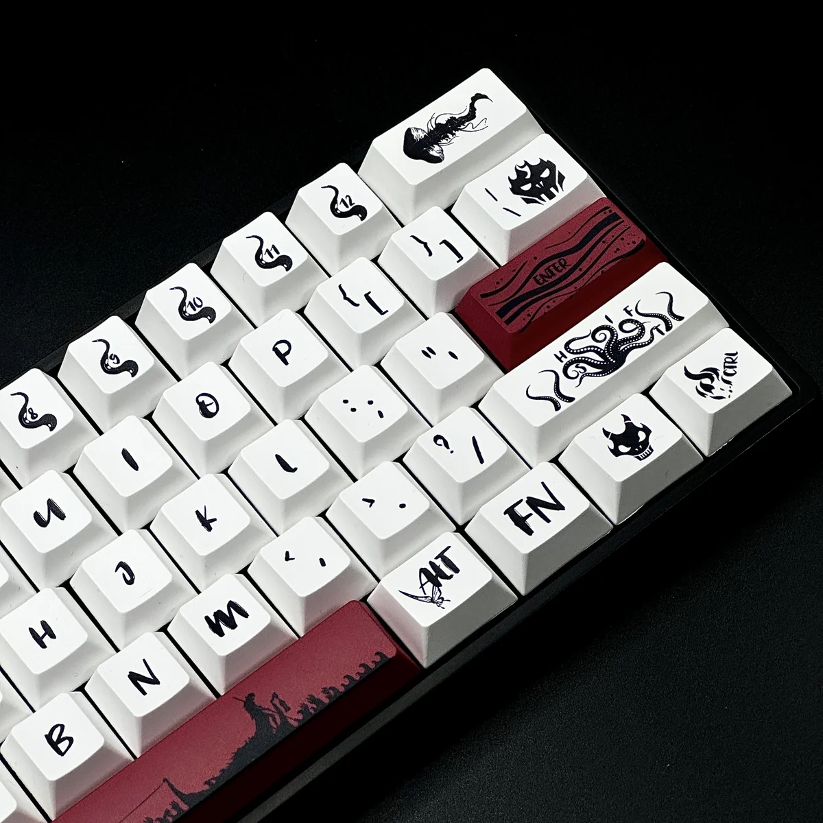Charon Mythological Cherry Keycap Exclusive installed on a mechanical keyboard setup