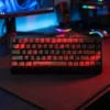 Side profile view of the Cherry Blossom keycaps, illustrating the ergonomic Cherry profile.