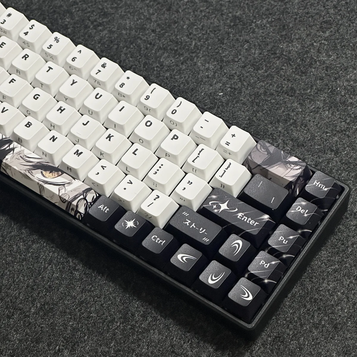 Cherry profile PBT keycaps with side legends