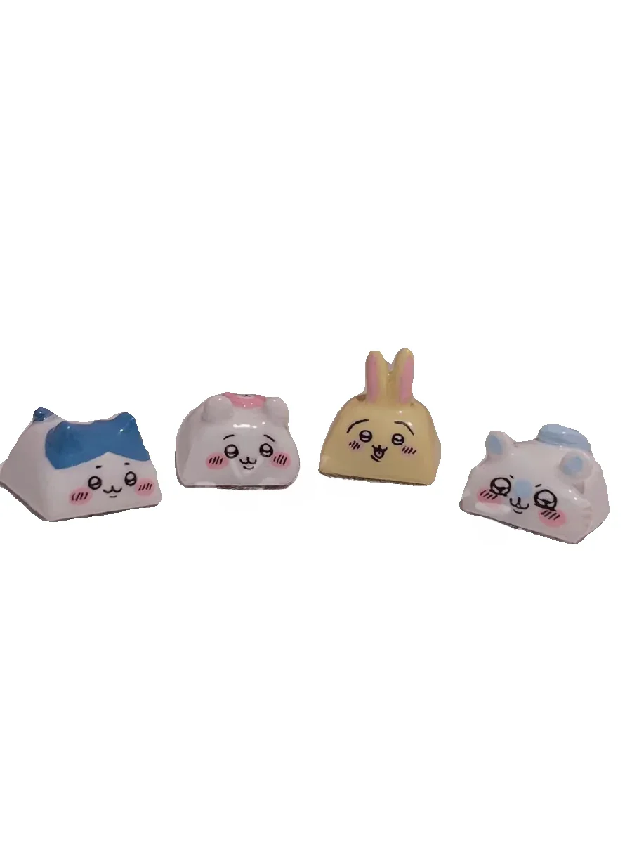 Close-up of Chiikawa Characters Artisan Keycaps Handmade highlighting details and finish