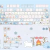 Crayon Shin-chan Hello Ignores Distinctive MOA installed on a mechanical keyboard setup