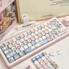 Side profile of Crayon Shin-chan Hello Ignores Distinctive MOA showing keycap set shape and fit