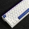 Close-up of Dazzling Diamond PBT keycaps showcasing the crystalline patterns