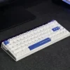 Dazzling Diamond PBT Keycap Set installed on a mechanical keyboard with RGB backlighting