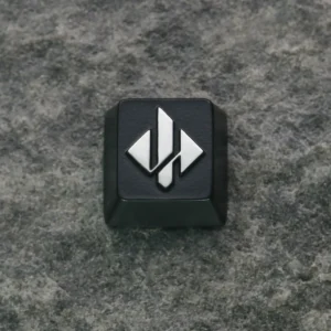 Delta Force HAVOC Group metallic keycap on a mechanical keyboard
