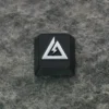 Textured view of Delta Force keycap, highlighting the forged zinc-aluminum alloy material