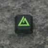Delta Force accent keycap installed on a gaming keyboard setup
