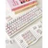 Full layout of Dreamy Girl Keycap Set, 134 keys, organized for custom keyboard build