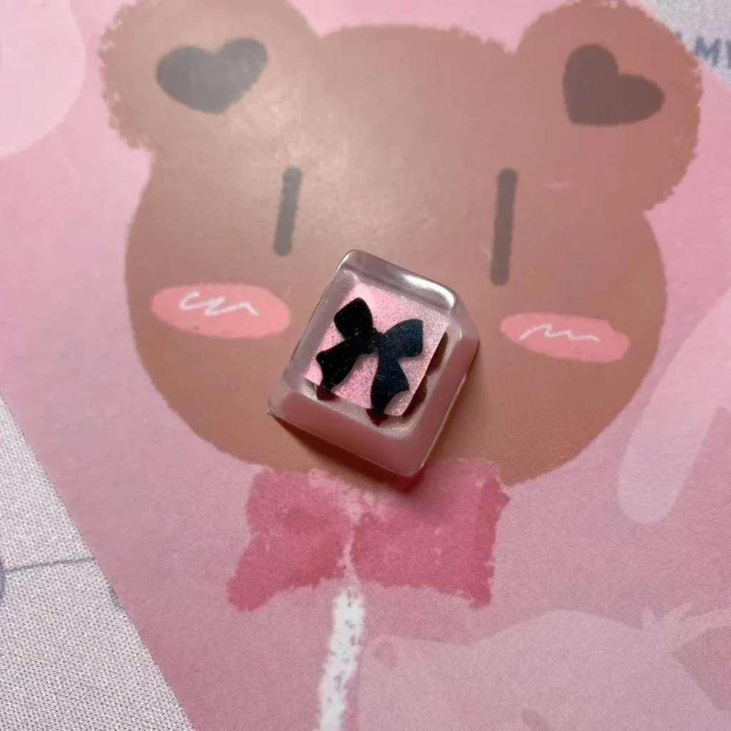 Elegant Ribbon Artisan ESC Keycap on mechanical keyboard