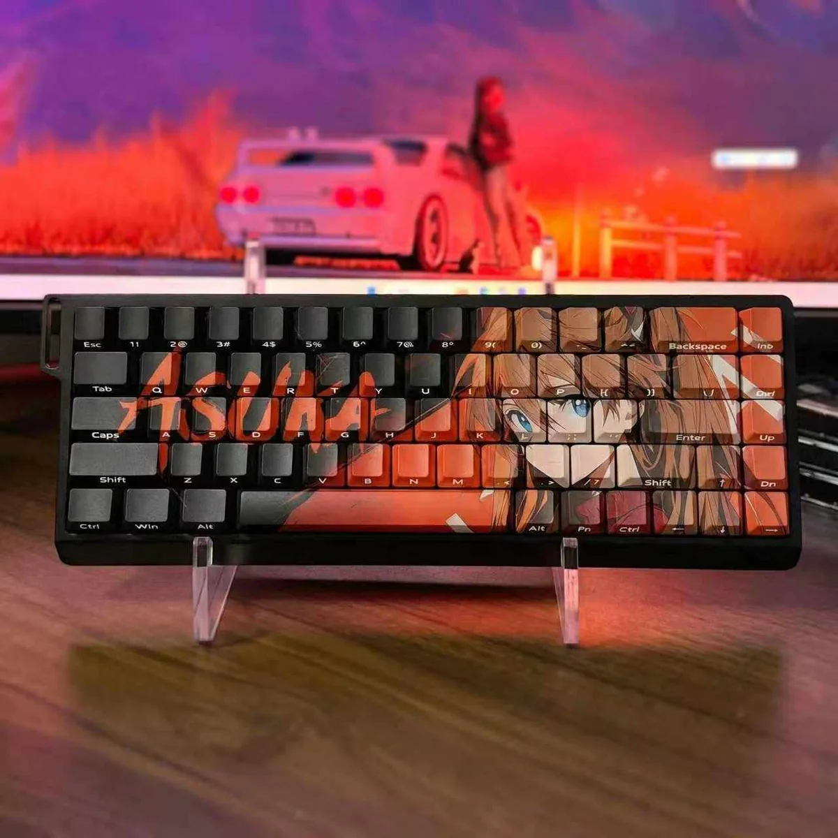 Close-up of Neon Genesis Evangelion Elegant Distinct Novelty highlighting details and finish