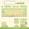 Close-up of Forest Fairy Tale MOA profile keycaps, highlighting the dye-sublimated details and sculpted ergonomic shape.