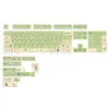 Detailed texture view of Greenery Cherry Keycap Set High-content PBT design and material