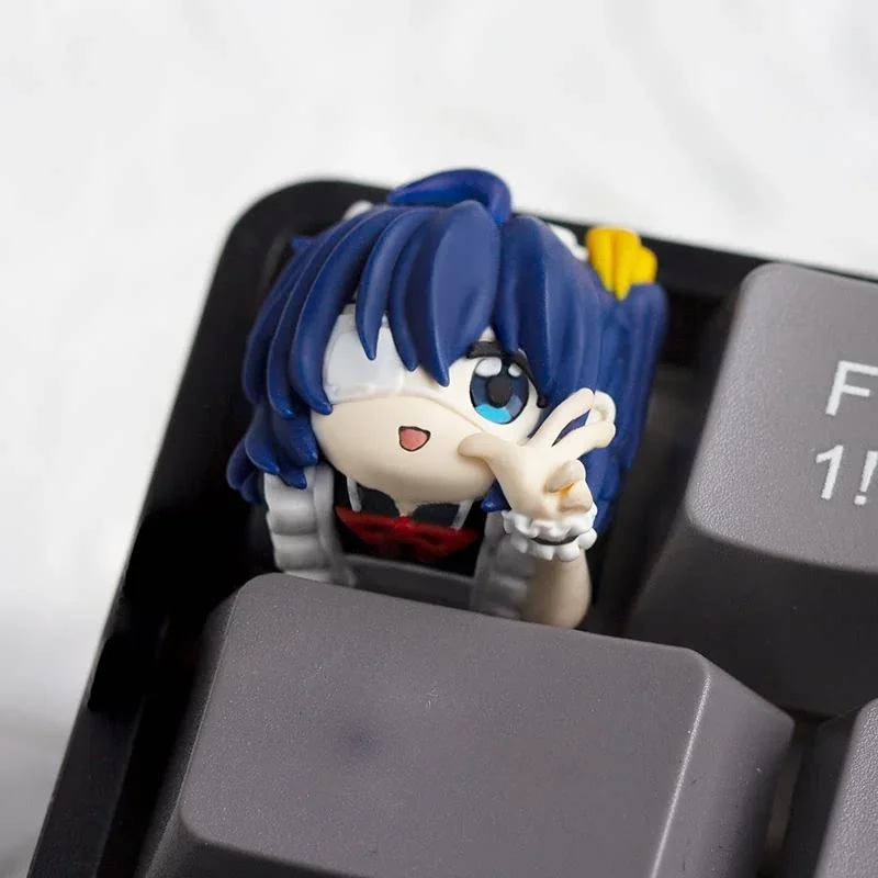 Handcrafted Rikka Takanashi keycap from Love Chunibyo