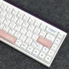Side profile view of ergonomic Cherry profile keycaps