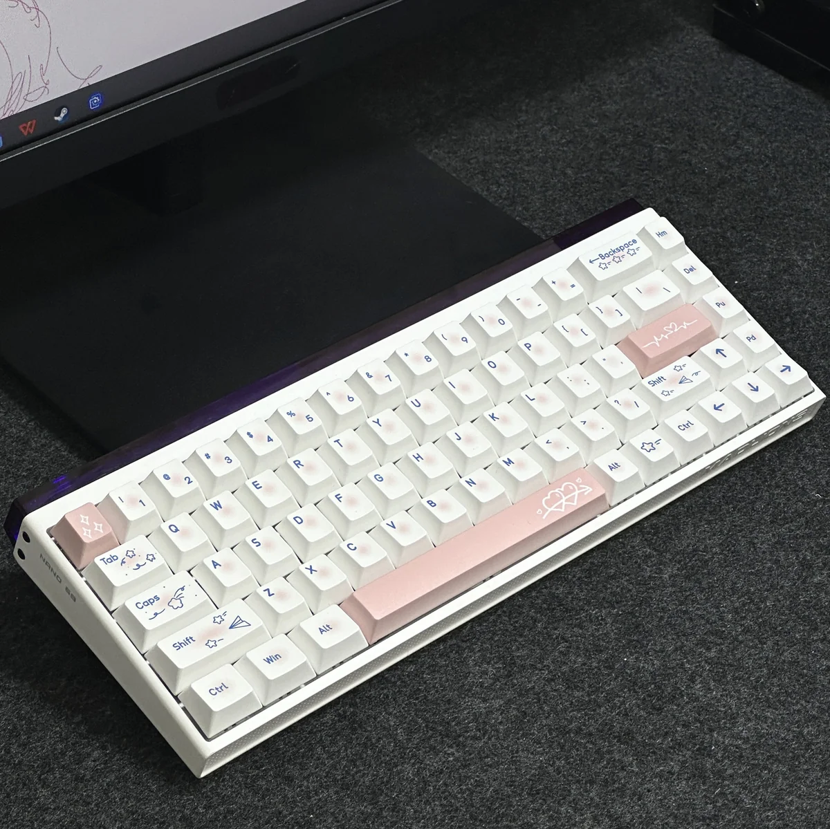 Full layout spread of Heartbeat PBT Keycap Set
