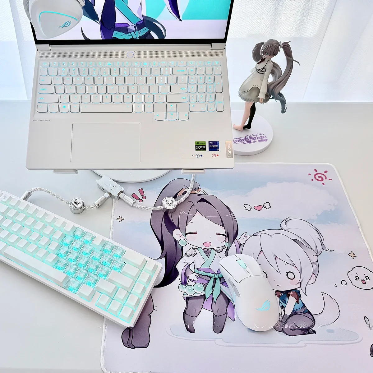 Close-up of Jett character art on a Mouse Pad