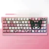 Kuromi PBT Dye-Sub Cherry Profile Keycap Set on mechanical keyboard