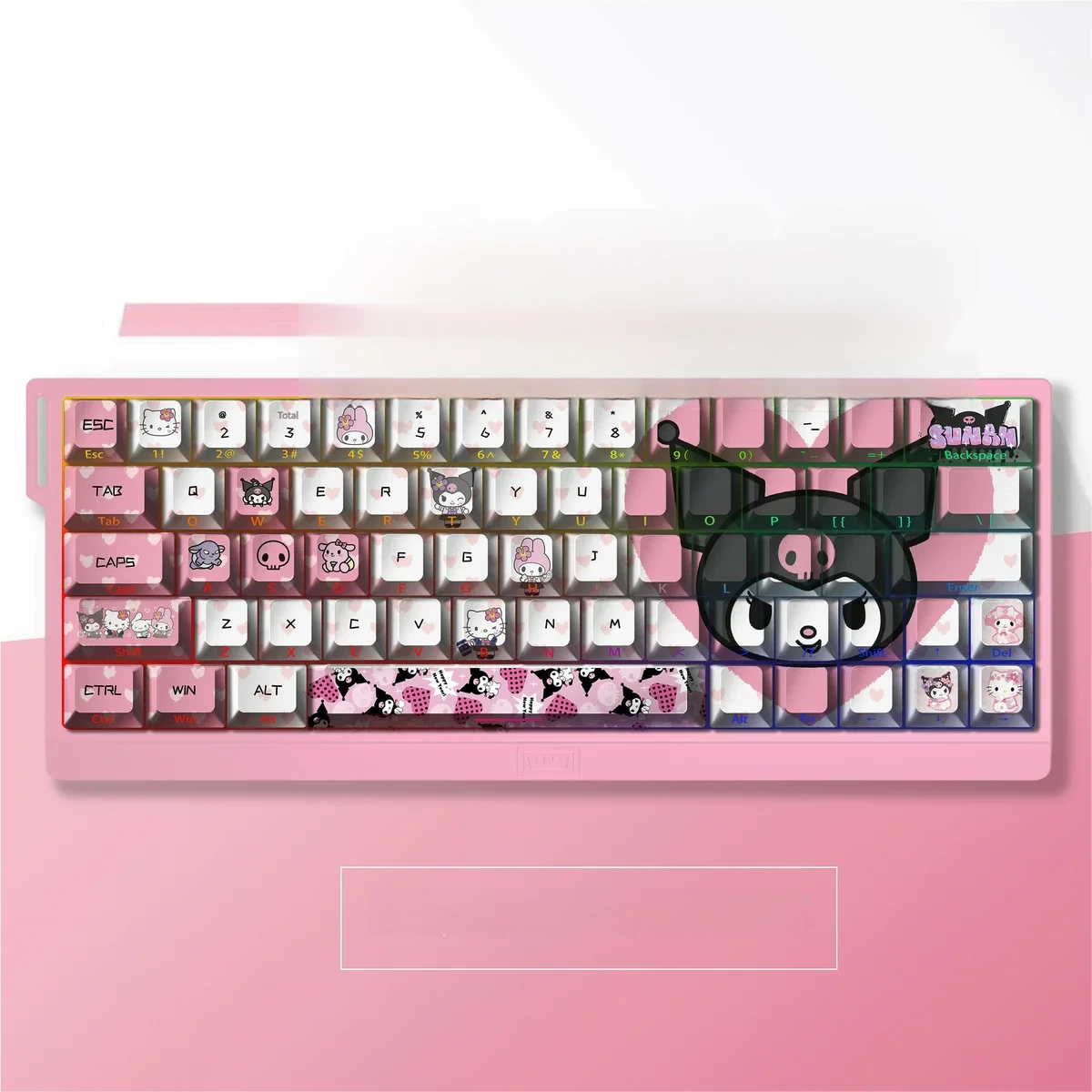 Kuromi Pbt Dye Sub Cherry Profile Keycap Set product image