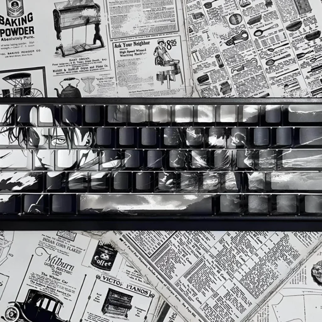 Levi Ackerman Keycap Set - Layout Compatibility Example