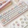 Full layout of Maltese Dog themed MOA keycap set with various unique novelty keys