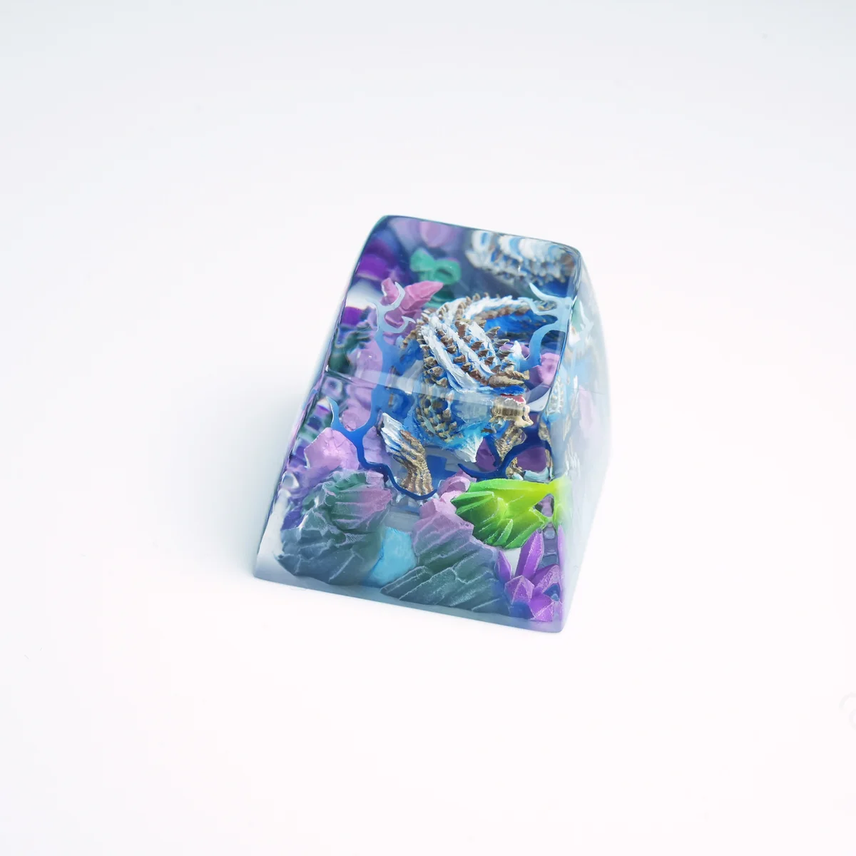 Close-up of Monster Hunter Zinogre Transparent Iconic Zinogre highlighting details and finish